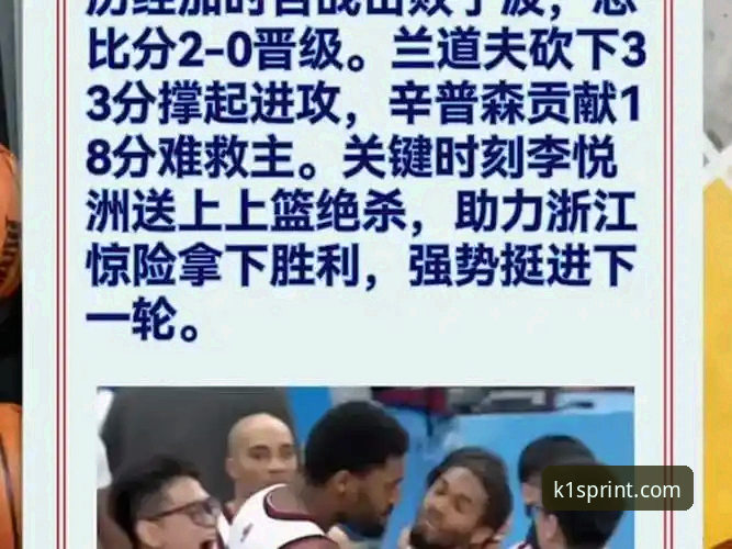 浙江加时83-81横扫宁波：兰道夫33分主导逆转，季后赛次轮挑战深圳的5大关键看点